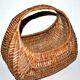 Vintage wicker gondola basket