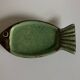 Céramique poisson Dieulefit, en terre vernissée verte
