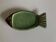 Dieulefit ceramic fish, in green glazed earthenware.