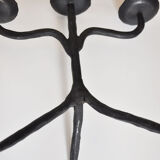 Candlestick tripod iron forged 1950