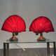 Lampes de table en laiton de style Hollywood Regency, années 1970, ensemble de 2