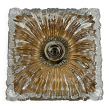 60s 70s ceiling lamp or wall lamp Germany Ice Glass Space Age Design