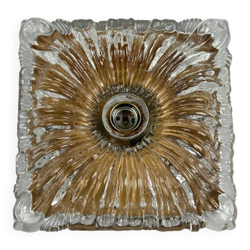 60s 70s ceiling lamp or wall lamp Germany Ice Glass Space Age Design