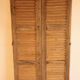 Pair of pickled wooden shutters