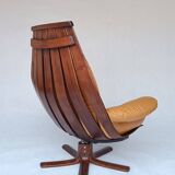 Lounge Swivel Chair by Hans Brattrud for Hove Mobler, 1970s