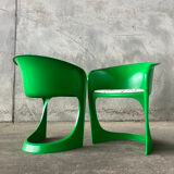 Set of four Steen Ostergaard chairs for Cado, Denmark, 1974.