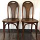 Paire de chaises bistrot Fischel années 1900