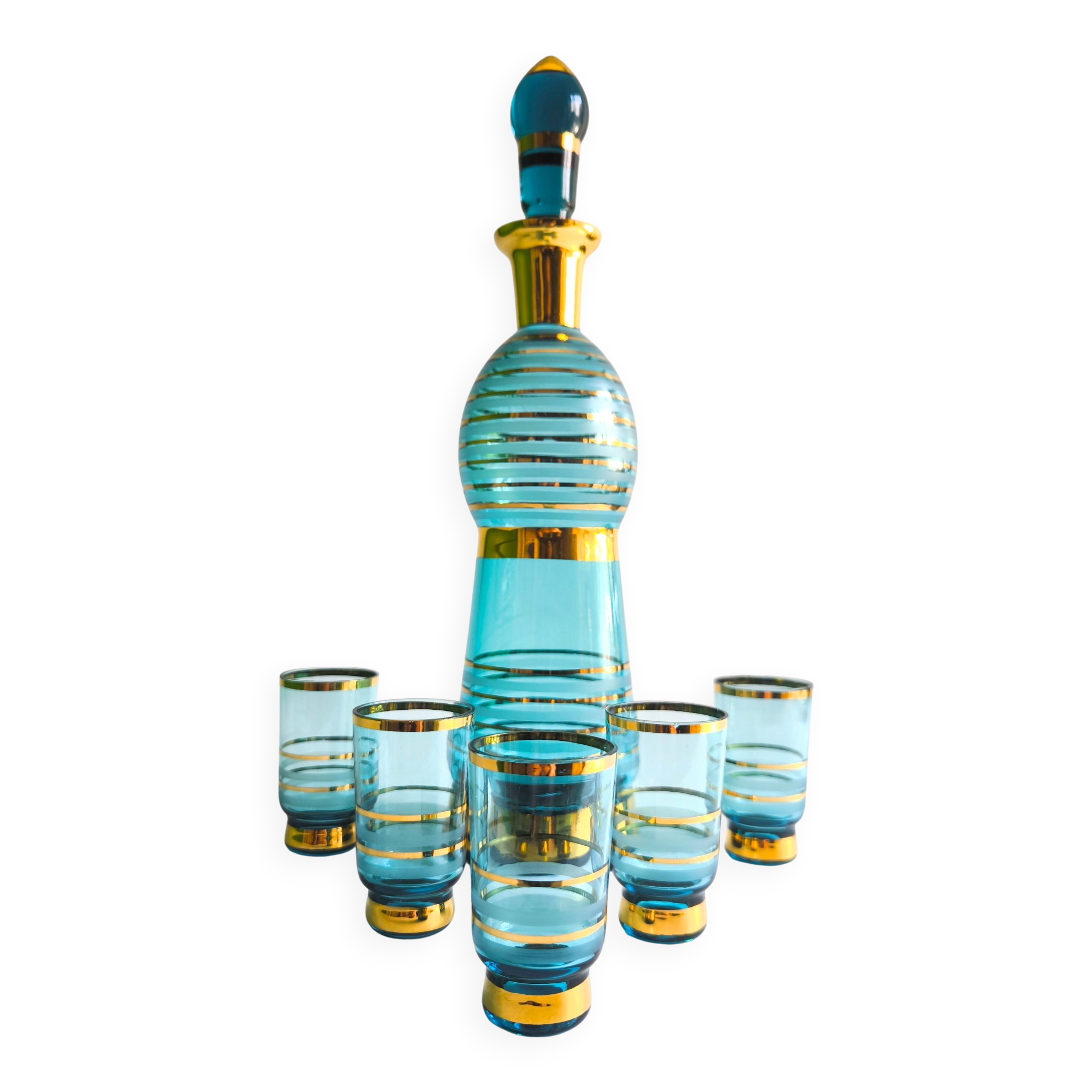 Mid Century Modern liquor set Toscana 1960s