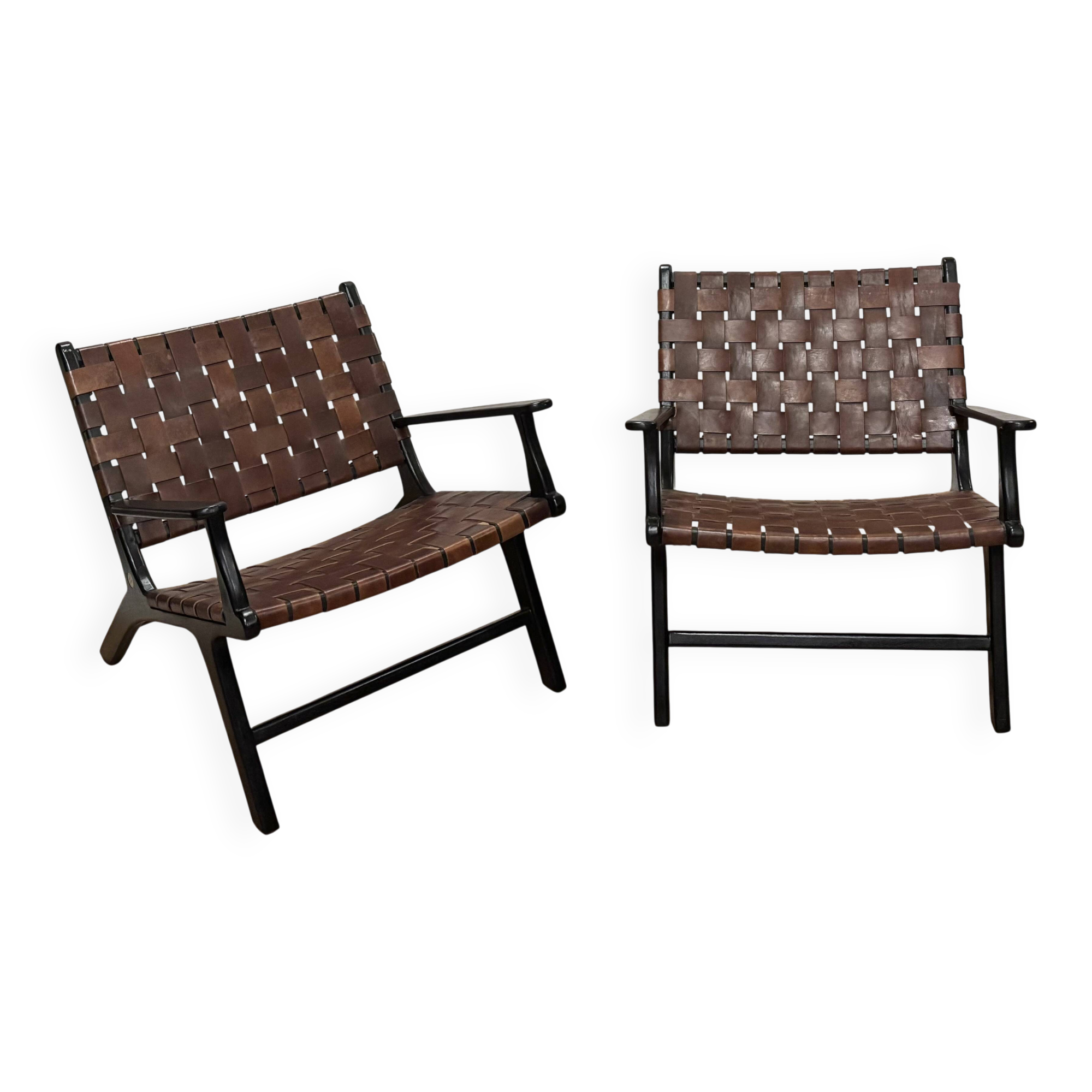 Pair of Hollywood armchairs by Olivier de Schrijver