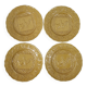 4 Bordallo majolica dinner plates