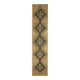 Vintage Turkish Hand-Knotted Wool Cotton Brass Runner Rug 95x432