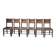 Série de 6 chaises paille et chêne beauche