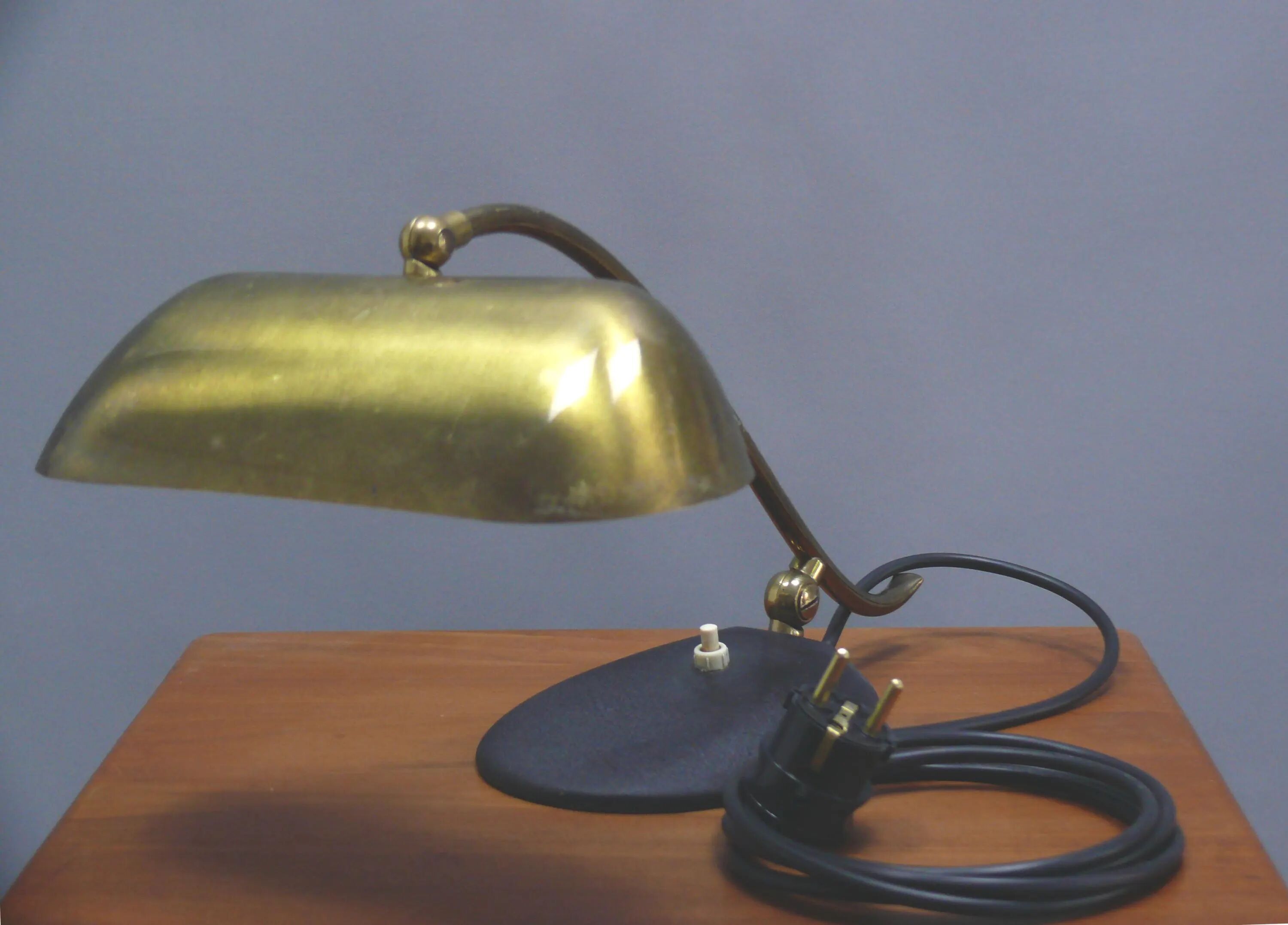 Vintage piano lamp, brass, 1960s, JBS