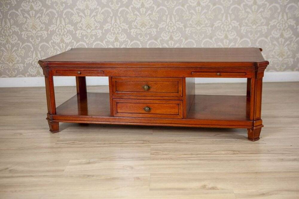 Mid. 20th Century Oak Coffee Table with Drawers