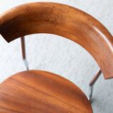 Set of 4 'B257' dining chairs by Emile Guillot, 1920s