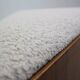 Vintage triangular plywood with boucle-fabric sit element / Ottoman, 1970s