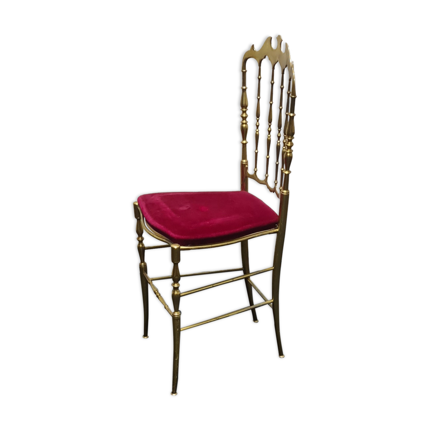Vintage brass Chiavari chair