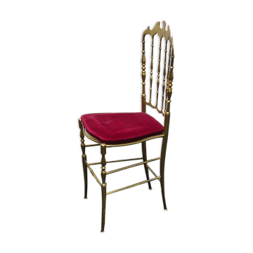 Vintage brass Chiavari chair