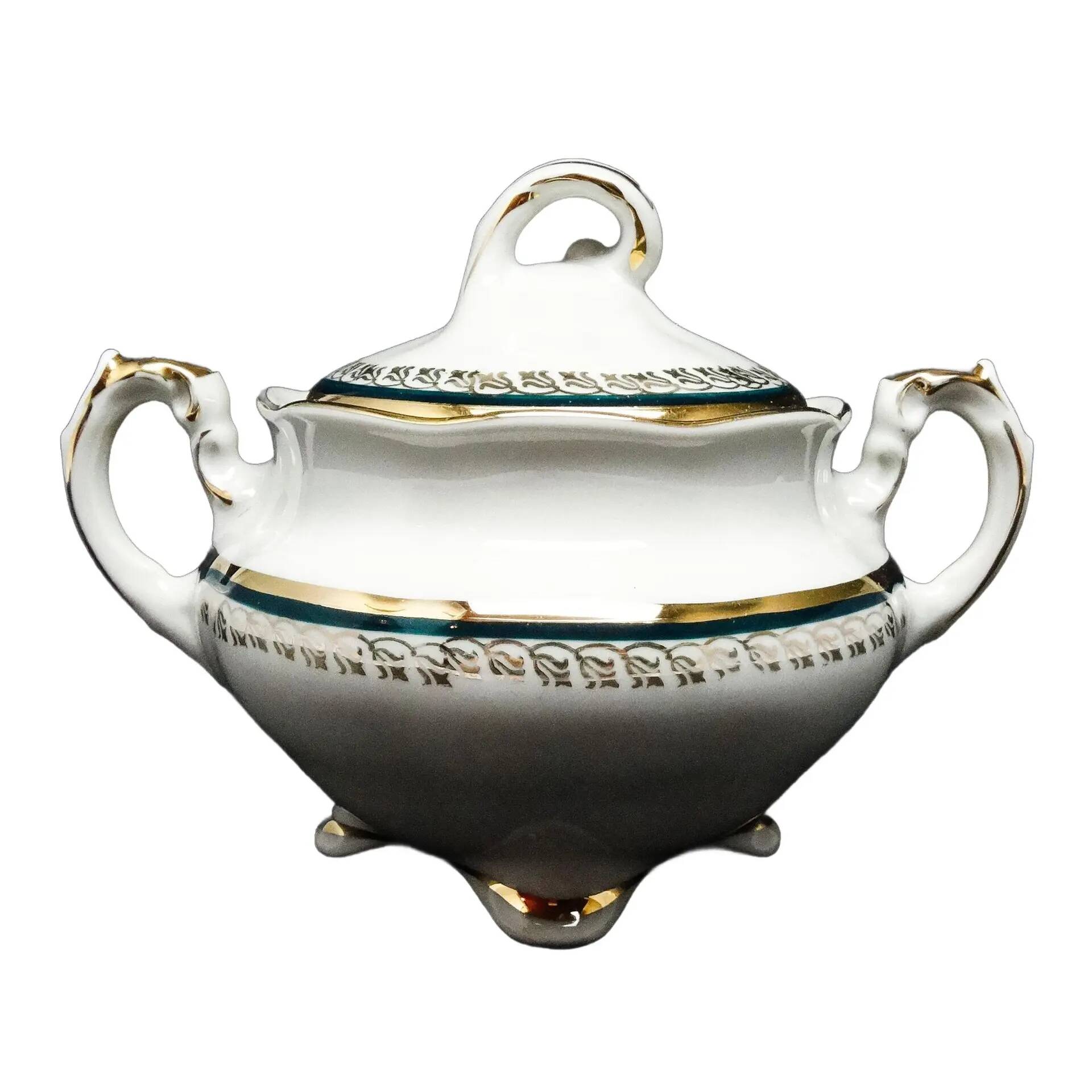 Rococo sugar bowl, porcelain, Poland, 1970s