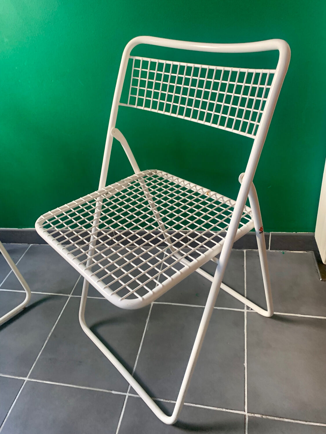 Series of 2 folding chairs signed Ému Italien