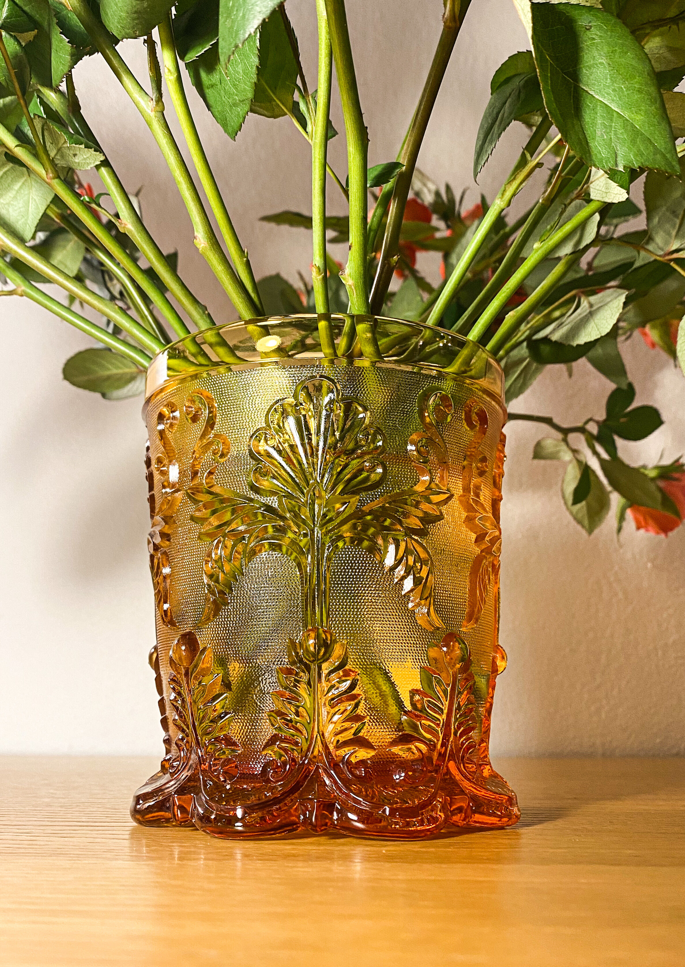 Vase Saint Louis Creusot M.Sablée Rocaille