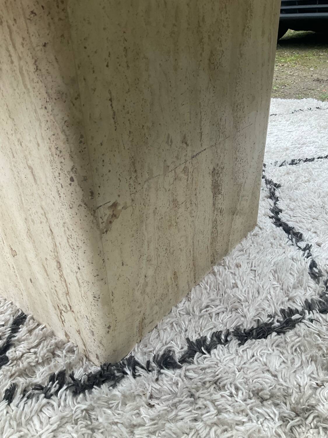 Travertine coffee table, 1970s