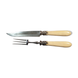 Silver/ivory leg service