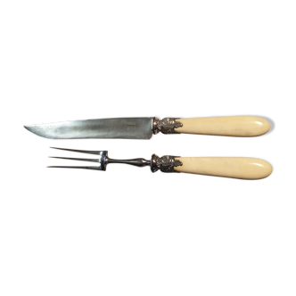 Silver/ivory leg service