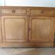 Old - Beautiful solid oak sideboard - 2 doors - 2 drawers in golden oak color