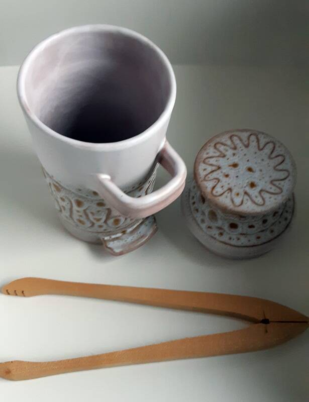 Vintage pickle pot signed Jean Austruy - Vallauris