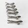 Vintage silver metal horse knife holder
