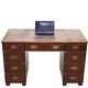 Mahogany Campaign Desk by N. Norton LTD England
