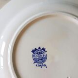Boch La Louvière set of 4 blue plates Model Clara