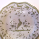 Assiette faïence de Moustiers oiseau du paradis