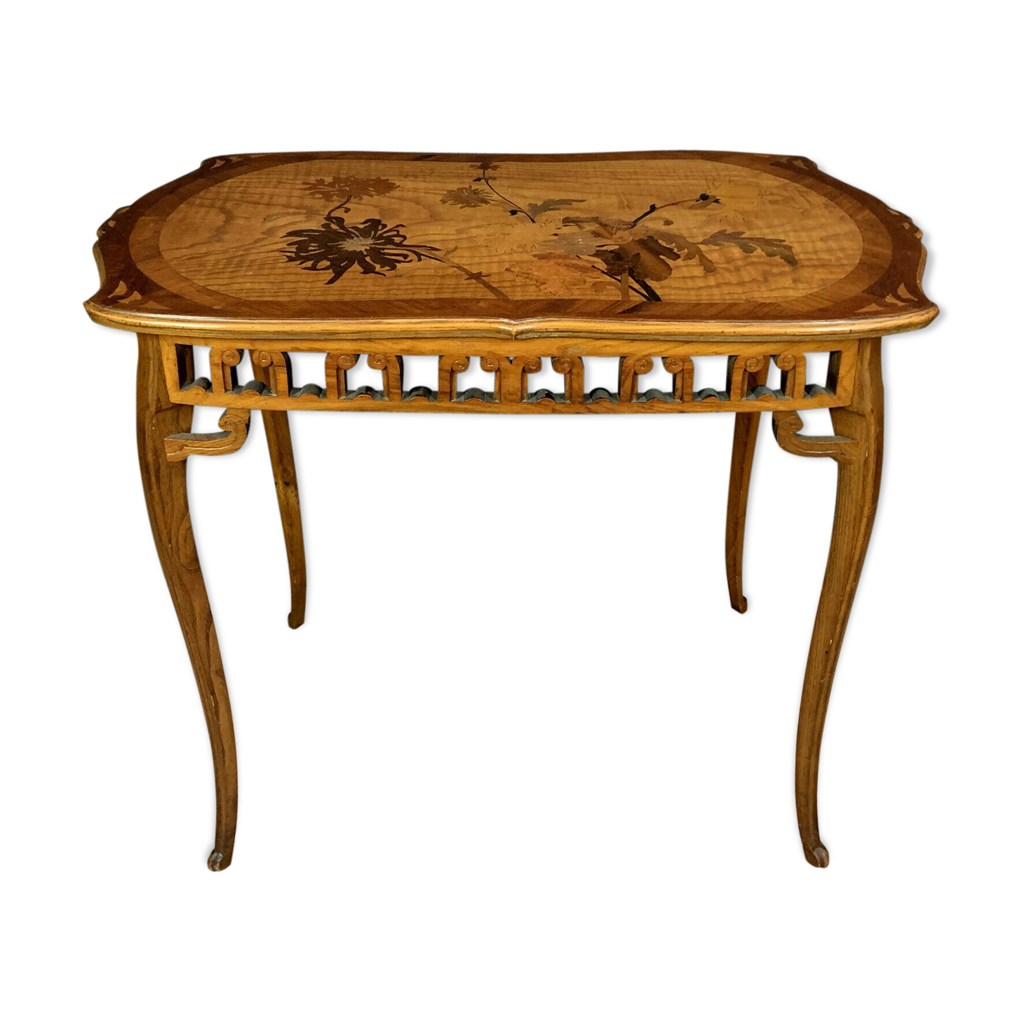 Table d'apparat estampillée École de Nancy vers 1900