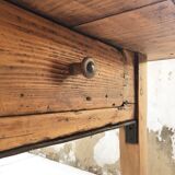 Old farm table with 225 cm extension cords