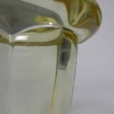 Art Deco thick glass vase with folded edge, 1950s