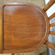 pair of vintage wooden bistro chairs