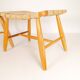 Pair of Swedish stools from the 1960s in lacquered birch, mid-century style.