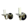 Pair of glass and mirror sconces