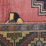 Tapis Oushak rose 4x7 fait main, 120x214Cm