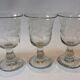 Set de 6 verres gravés soufflés