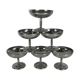 Set of 6 metal ice cream bowls, 1970 - Model A