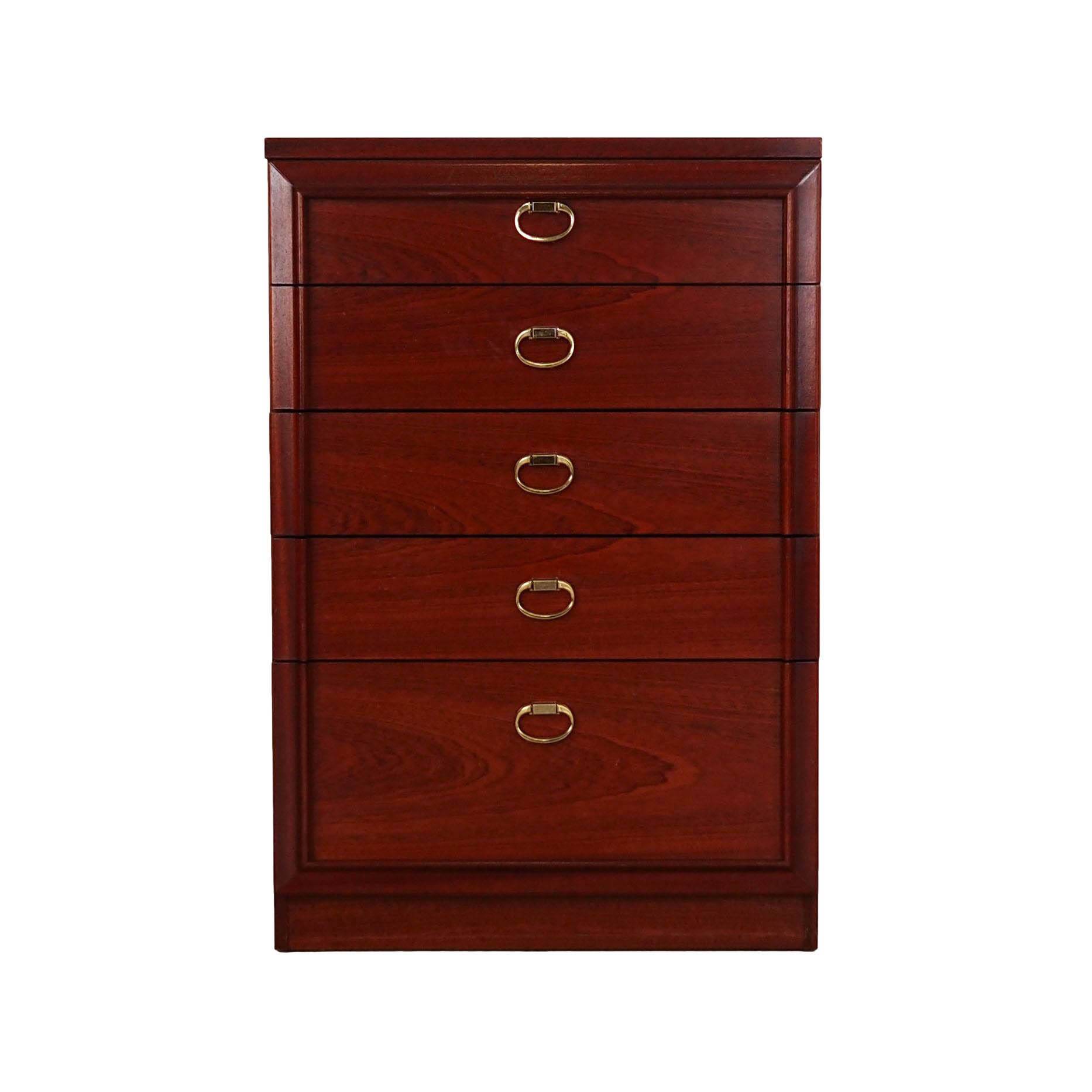 Commode en acajou, design danois, années 1980, fabrication : Danemark