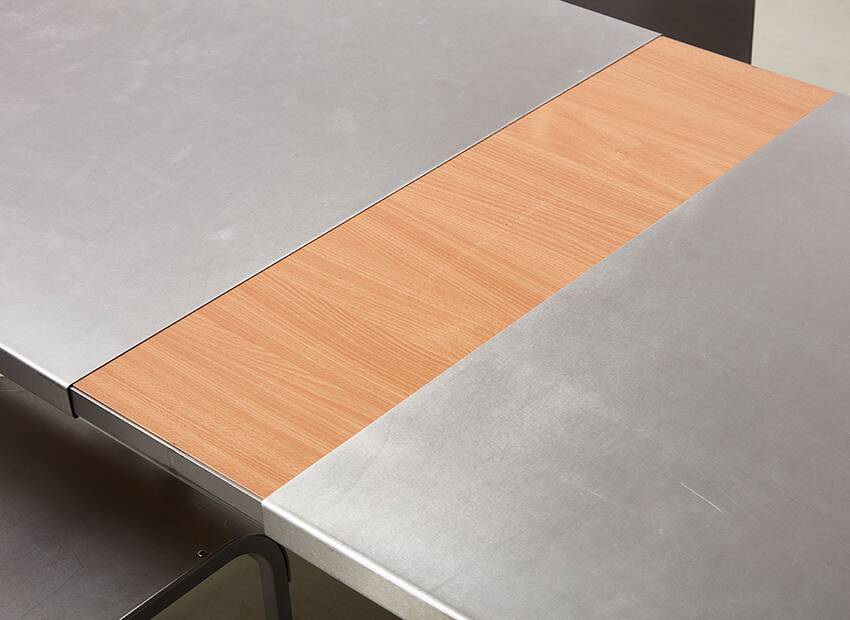 Postmodern Dining Set in Aluminum and Steel Belgium 1980s/90s