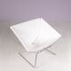 1950s easy chair AP 14 white canvas Pierre Paulin for A. Polak Netherlands