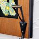 Vintage wooden wall coat rack mirror from the 1960s.