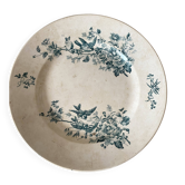 Plat rond en terre de fer Longwy "Mignon"