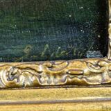 River, 19th Century, Oil on Hardboard, Framed