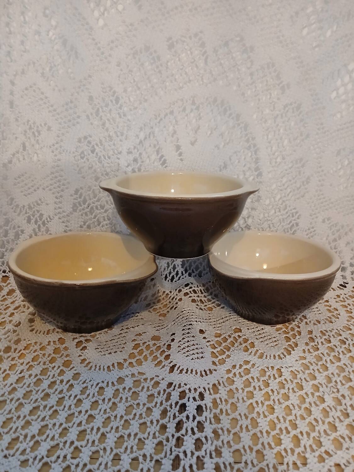 3 bols à oreilles anciens